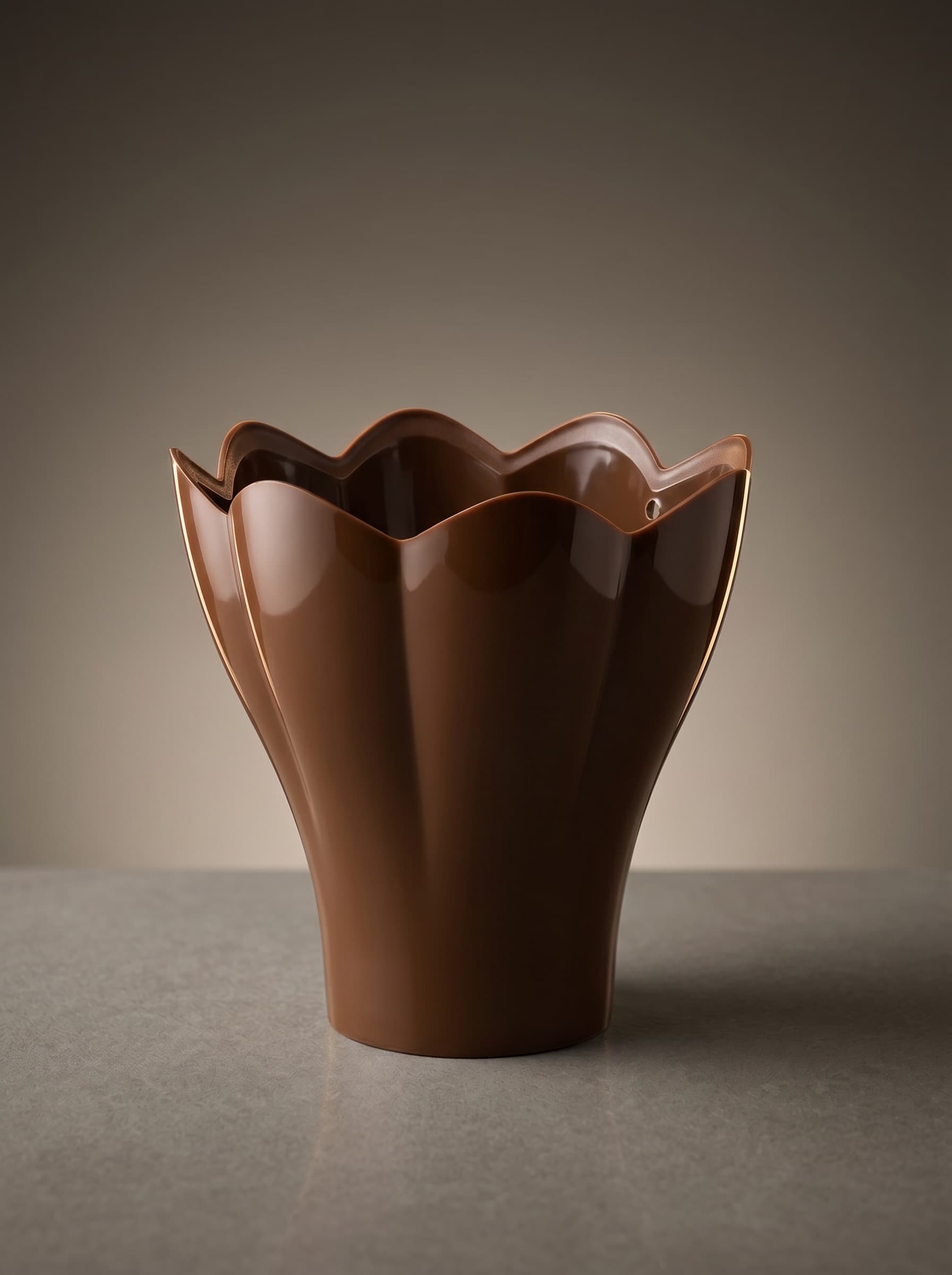 WK Cup Rain Chain — Classic Brown